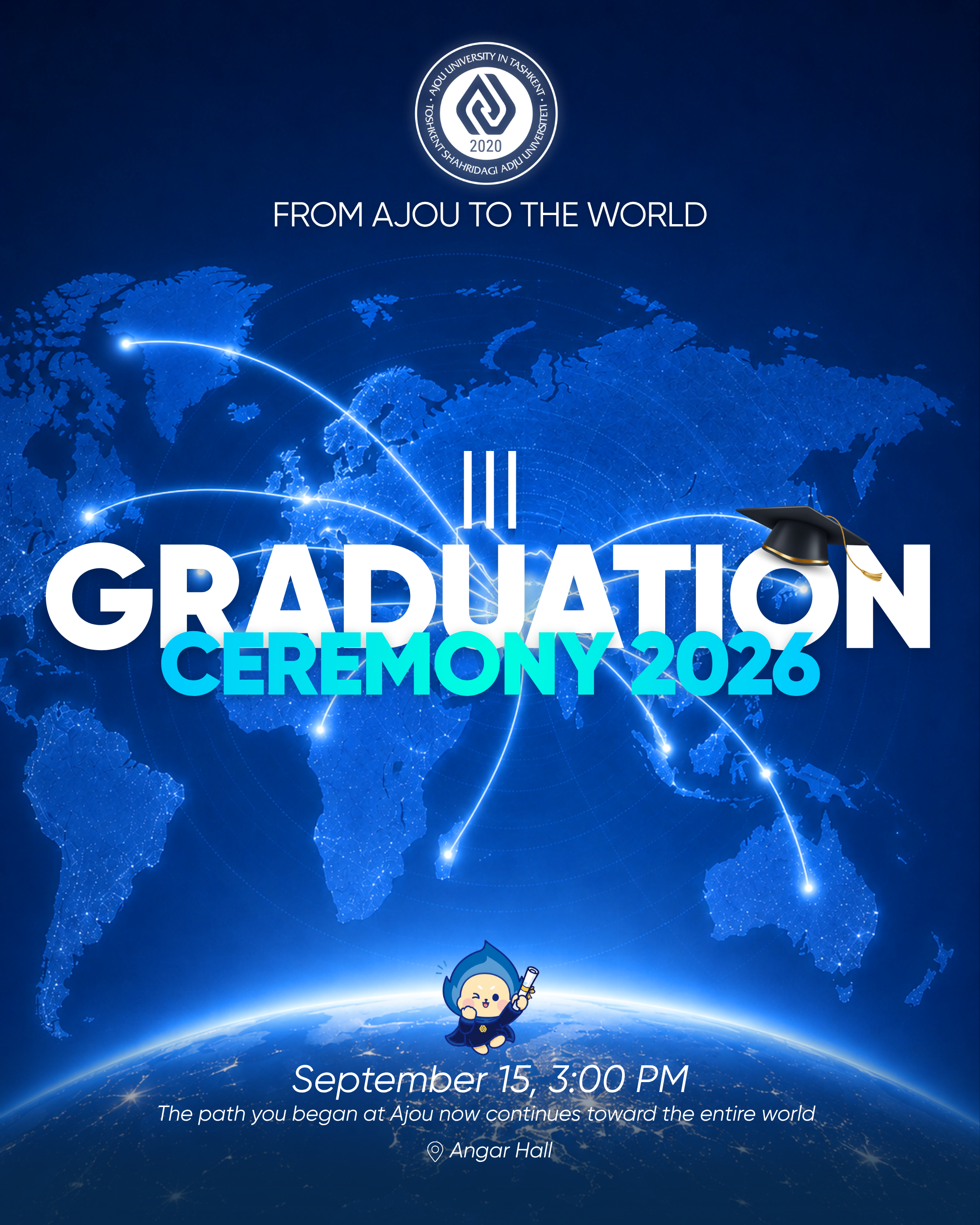 The 3rd Graduation Ceremony 2026 is an unforgettable day in the history of Ajou University in Tashkent!
